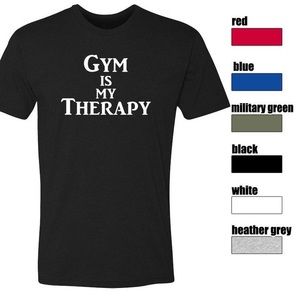 “Gym is my therapy “ brand new tee.